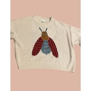 XXL Upcycled Bug Knit Sweater | Boho Indie Maximalist Reworked and Recycled